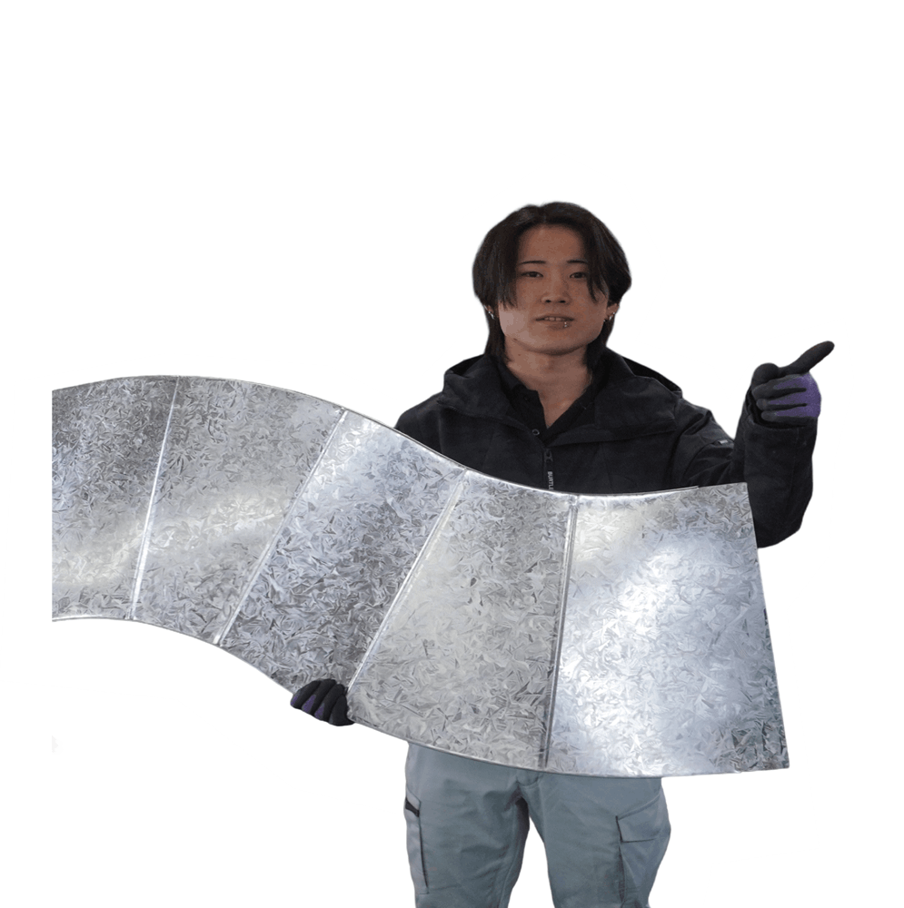 きれいに組み上げたダクト